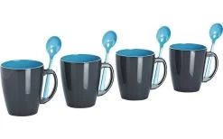 Gimex Mugs, Turquoise, Set Of 4 7 Gimex Mugs, Turquoise, Set Of 4 -Camping Kitchen 141533 2278823
