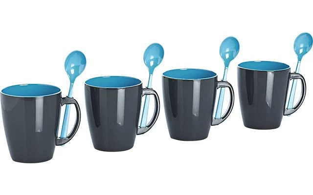 Gimex Mugs, Turquoise, Set Of 4 5 Gimex Mugs, Turquoise, Set Of 4 - Image 3