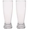 Berger Plastic White Beer Drinking Glasses Set Of 2 -Camping Kitchen 203572 2250178