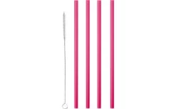 Metaltex Reusable Drinking Straws Incl. Cleaning Brush 12 Pcs.