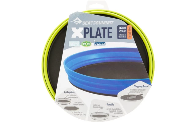 Sea To Summit X-Plate Foldable Soup Plate 1,170 Ml Pacific Blue 4 Sea To Summit X-Plate Foldable Soup Plate 1,170 Ml Pacific Blue - Image 2