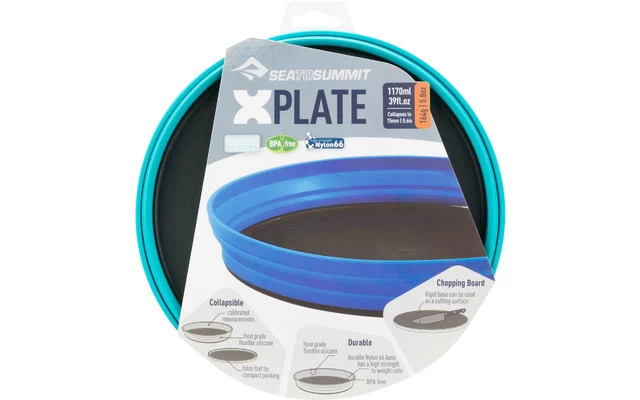 Sea To Summit X-Plate Foldable Soup Plate 1,170 Ml Pacific Blue 8 Sea To Summit X-Plate Foldable Soup Plate 1,170 Ml Pacific Blue - Image 6