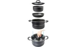 Brunner Aluminium Pot Set Pirate Vacublock 9 Pcs. -Camping Kitchen 272131 2295067