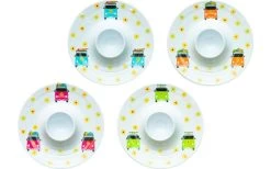 Flamefiled Camper Smiles Egg Cup Set 4pcs.