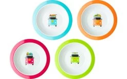 Flamefield Camper Smiles Soup Plate Set 4pcs.