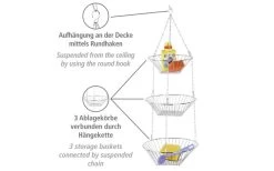 Wenko Trio Kitchen Traffic Light / Storage Baskets