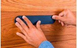 Silwy Magnet Metal Bar 25 Cm With Leather Coating Blue -Camping Kitchen 337235 2618240