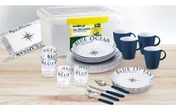 Brunner 38-piece All Inclusive Blue Ocean Tableware Set