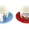 VW Collection T1 Bulli Espresso Cups Set 2 Pieces -Camping Kitchen 386170 2837780