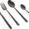 Bo-Camp Industrial Stainless Steel Cutlery Set 16 Pcs Black -Camping Kitchen 394171 2880089