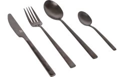 Bo-Camp Industrial Stainless Steel Cutlery Set 16 Pcs Black