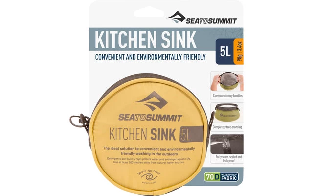 Sea To Summit Kitchen Sink Folding Bowl 5 Liters 3 Sea To Summit Kitchen Sink Folding Bowl 5 Liters