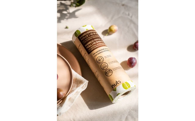 Nuts Innovations Bamboo Paper Roll 40 Sheets 3 Nuts Innovations Bamboo Paper Roll 40 Sheets