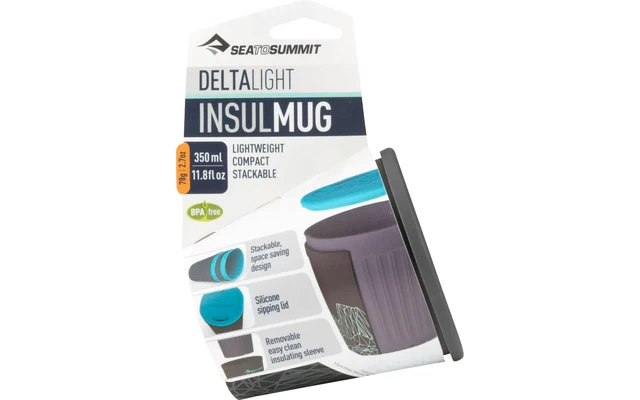 Sea To Summit Delta Light Insul Mug Cup 350 Ml Grey 3 Sea To Summit Delta Light Insul Mug Cup 350 Ml Grey