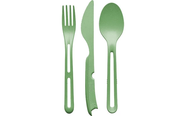 Koziol KLIKK Cutlery Set 3 Pcs. Green 6 Koziol KLIKK Cutlery Set 3 Pcs. Green - Image 4