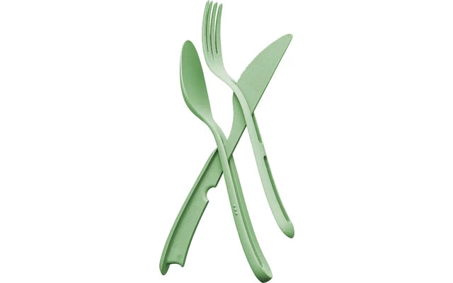Koziol KLIKK Cutlery Set 3 Pcs. Green 7 Koziol KLIKK Cutlery Set 3 Pcs. Green - Image 5