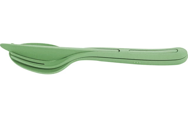 Koziol KLIKK Cutlery Set 3 Pcs. Green 8 Koziol KLIKK Cutlery Set 3 Pcs. Green - Image 6