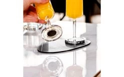 Silwy Metal Nano Gel Placemat Leather Look 40 Cm Blue -Camping Kitchen 435600 3104145