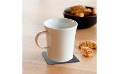 Silwy Porcelain Magnet Handle Cups Incl. Metal Nano Gel Pads 2 Piece Black Coasters -Camping Kitchen 435786 3104564