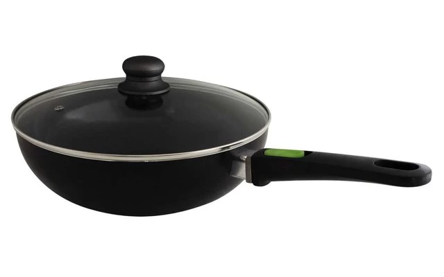 Eurotrail Glass Lid For Frying Or Wok Pans 24 Cm 4 Eurotrail Glass Lid For Frying Or Wok Pans 24 Cm - Image 2