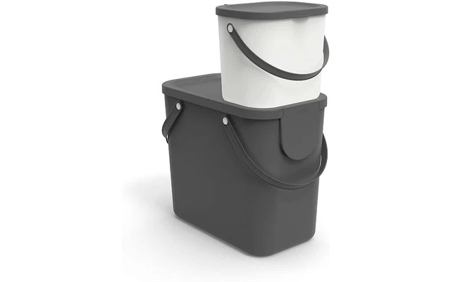 Rotho Albula Recycling Garbage System 25 Liters Anthracite 7 Rotho Albula Recycling Garbage System 25 Liters Anthracite - Image 5