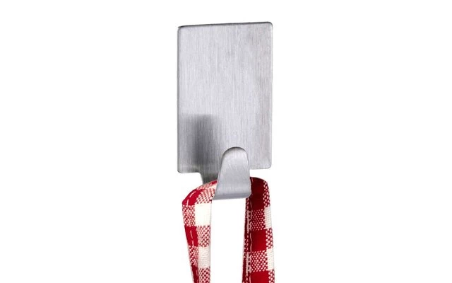 Wenko Rectangle Hook, Set Of 4 Stainless Steel 3 Wenko Rectangle Hook, Set Of 4 Stainless Steel