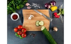 Wenko Cutting Board Bamboo Anti-slip 28.5 X 1.5 X 20 Cm -Camping Kitchen 495777 3509612