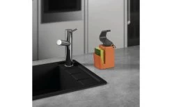 Metaltex Soap Tex Soap Dispenser Incl. Sponge And Ring Holder Orange 400 Ml -Camping Kitchen 497480 3367548