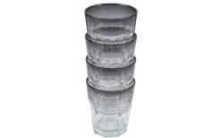 Bo-Camp Plastic Glasses 4 Pieces 200 Ml Smoke
