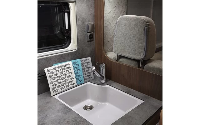 Pufz Swedish Tea Towel Caravan Pattern Purple 9 Pufz Swedish Tea Towel Caravan Pattern Purple - Image 7