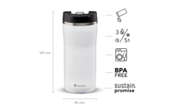 Aladdin Barista Mocca Insulated Stainless Steel Mug 0.35 Liter Navy Blue -Camping Kitchen 594851 4449623