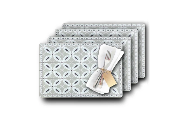 Westmark Arabesque Placemats 4 Pieces 43.5 X 28.5 Cm Taupe