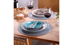 Westmark Circle Placemat 4 Pieces Round 38 Cm Gray -Camping Kitchen 625439 4365035