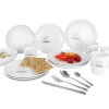 Gimex Tableware Set Classic Line 16 Pieces Granite -Camping Kitchen 636451 4384575