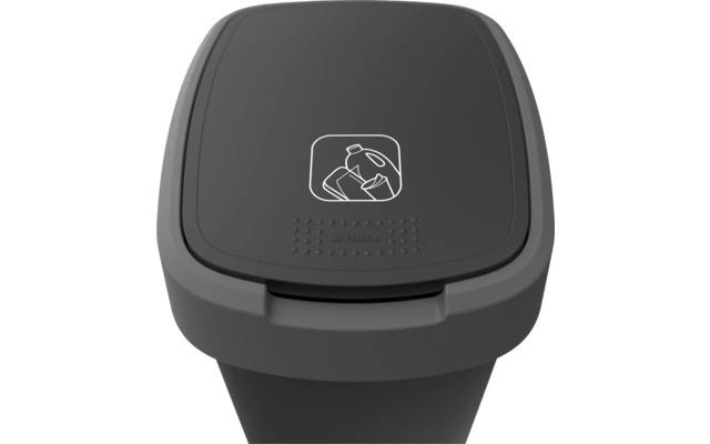 Rotho Twist Waste Garbage Can With Swing And Hinged Lid 25 Liters Lime Green 4 Rotho Twist Waste Garbage Can With Swing And Hinged Lid 25 Liters Lime Green - Image 2