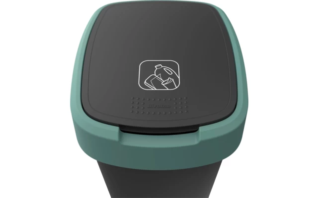 Rotho Twist Waste Garbage Can With Swing And Hinged Lid 25 Liters Lime Green 8 Rotho Twist Waste Garbage Can With Swing And Hinged Lid 25 Liters Lime Green - Image 6