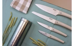 Homeys Nodigh Knife Set 4 Pieces With Tea Towels And Flexible Cutting Mat 8 Homeys Nodigh Knife Set 4 Pieces With Tea Towels And Flexible Cutting Mat -Camping Kitchen 717086 4907807