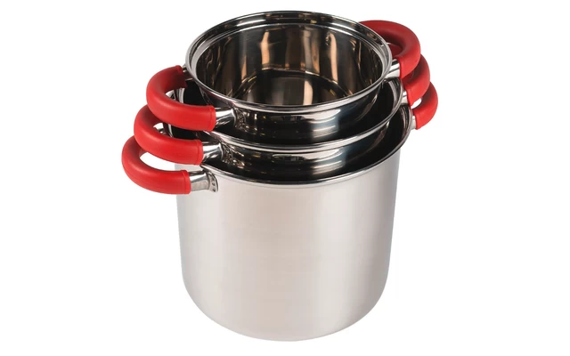 Kampa Space Saver Deluxe Stackable Camping Cooking Set 7 Pieces 3 Kampa Space Saver Deluxe Stackable Camping Cooking Set 7 Pieces