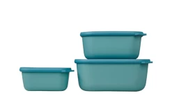 Mepal Cirqula Multi Bowl Set Rectangular High 3-piece 750 / 1500 / 3000 Ml Nordic Blue 9 Mepal Cirqula Multi Bowl Set Rectangular High 3-piece 750 / 1500 / 3000 Ml Nordic Blue -Camping Kitchen 752733 5025411